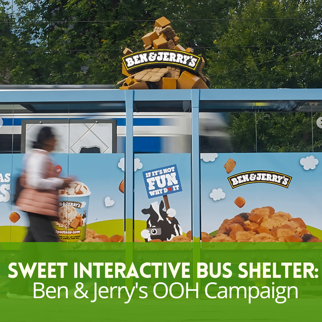 Sweet Interactive Bus Shelter: Ben & Jerry's OOH Campaign